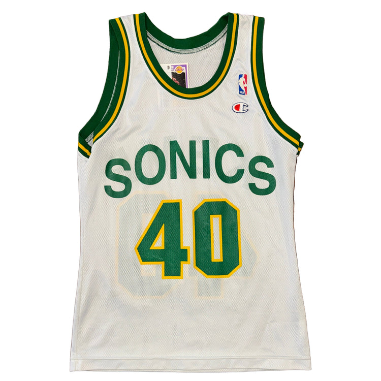 Champion SuperSonics Shawn Kemp Jersey Sz S
