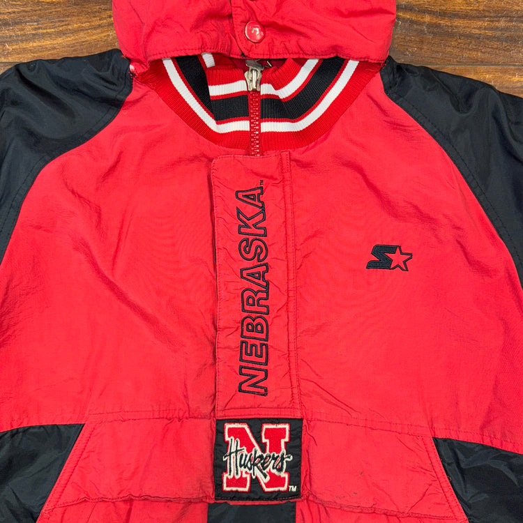 Starter Nebraska Huskers Puffer Jacket Sz YL