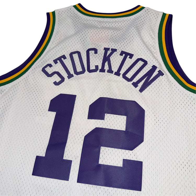 Adidas Hardwood Classics 1995-96 Utah Jazz John Stockton Home Jersey Sz L