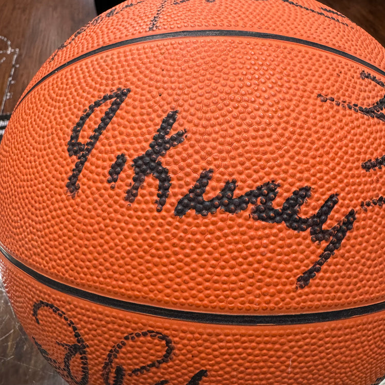 Baden 1986 Blazers Autographed Ball Beckett Authenticated