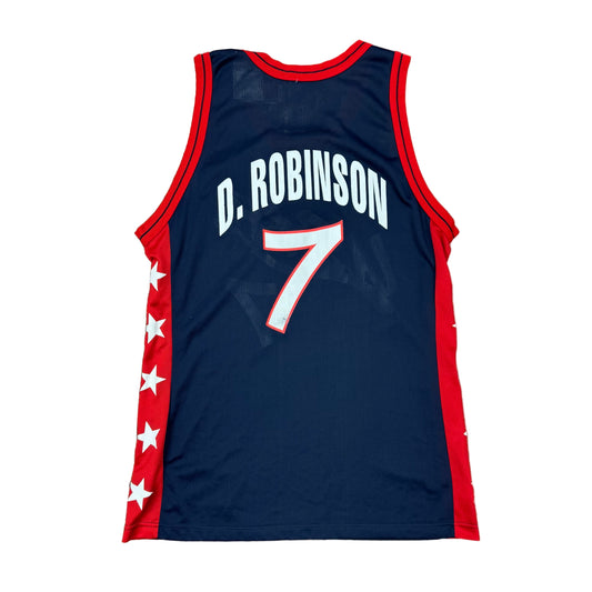 Champion USA 1996 David Robinson Jersey Sz L