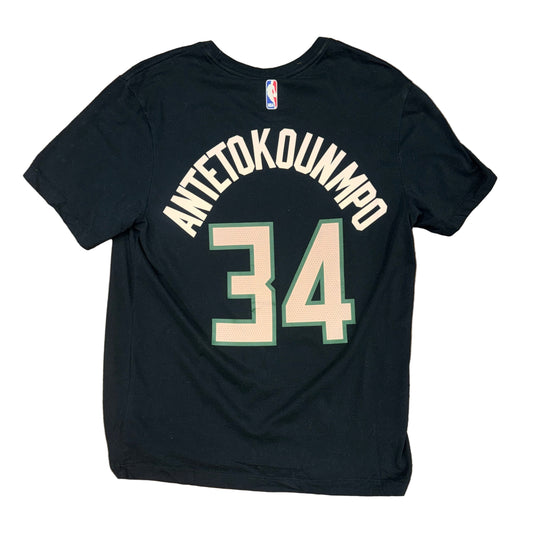 Nike Milwaukee Bucks Giannis Antetokounmpo Jersey Tee Sz M