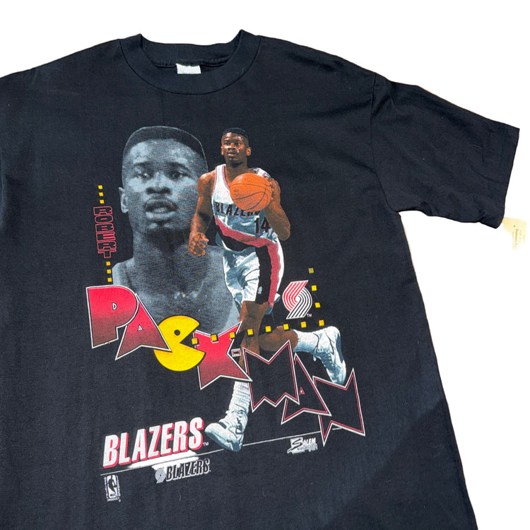 NWT Salem Sportswear Portland Trail Blazers Robert Pack Pac-Man Tee Sz M