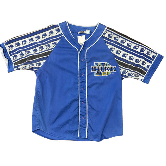 90's Duke Blue Devils Baseball Jersey Sz L