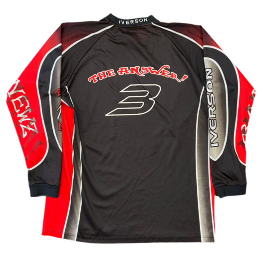 Reebok Allen Iverson Motocross Jersey Sz L