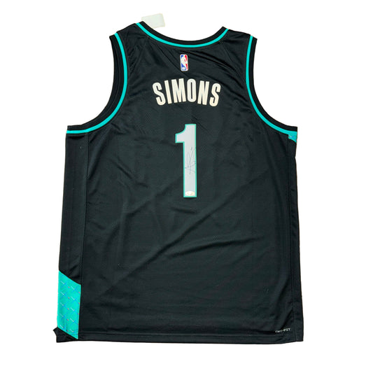 NWT Nike Portland Trail Blazers PDX Carpet Signed Anfernee Simons Jersey Sz 2X