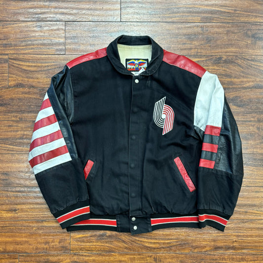 Jeff Hamilton 1991 Blazers Leather Jacket Sz S