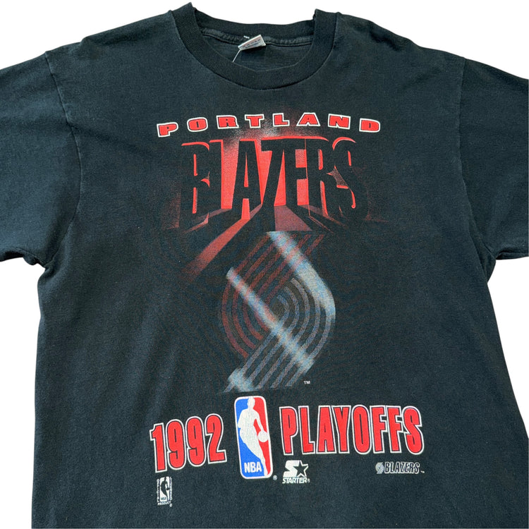 Starter 1992 Portland Trail Blazers Playoffs Tee Sz L