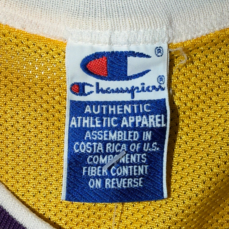 Champion 90’s Los Angeles Lakers Shaquille O’neal Home Jersey Sz L