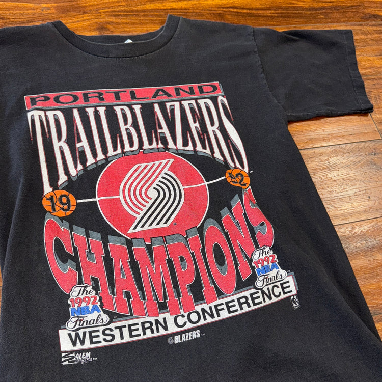 Salem Sportswear 1992 Portland Trail Blazers WCC Tee Sz M