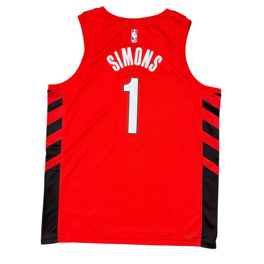 Nike Swingman Statement Edition Portland Trail Blazers Anfernee Simons Jersey Sz XL