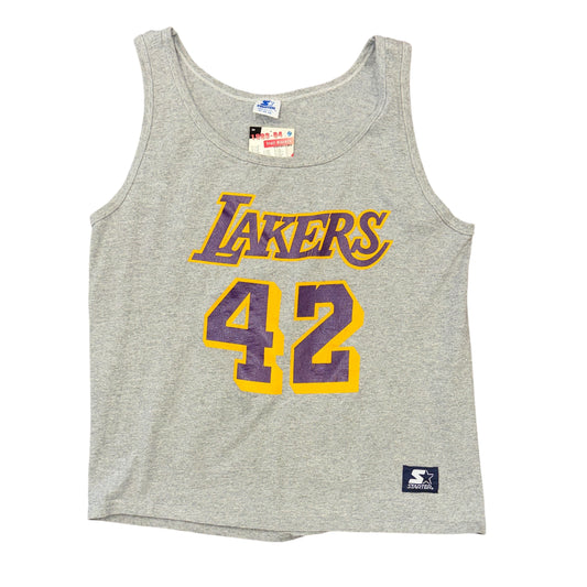 Starter 80's Los Angeles Lakers James Worthy Tank Sz XL