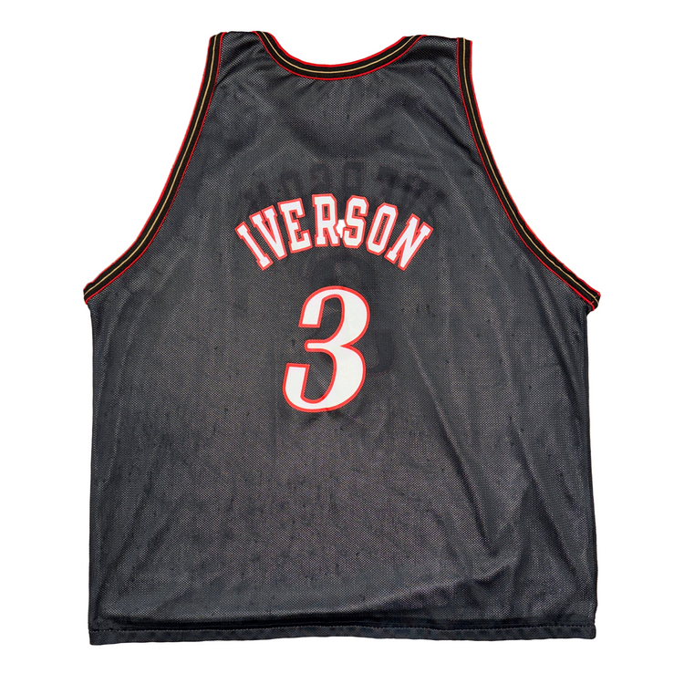 Champion Reversible Philadelphia 76ers Allen Iverson Jersey Sz 2X