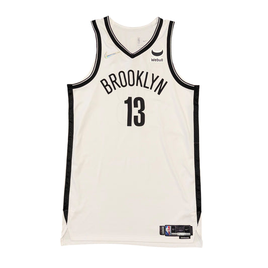 Nike Game Worn Brooklyn Nets James Harden Jersey Sz XL + 6 Length