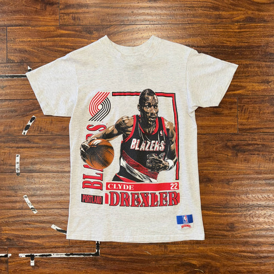 Nutmeg Portland Trail Blazers Clyde Drexler Tee Sz M