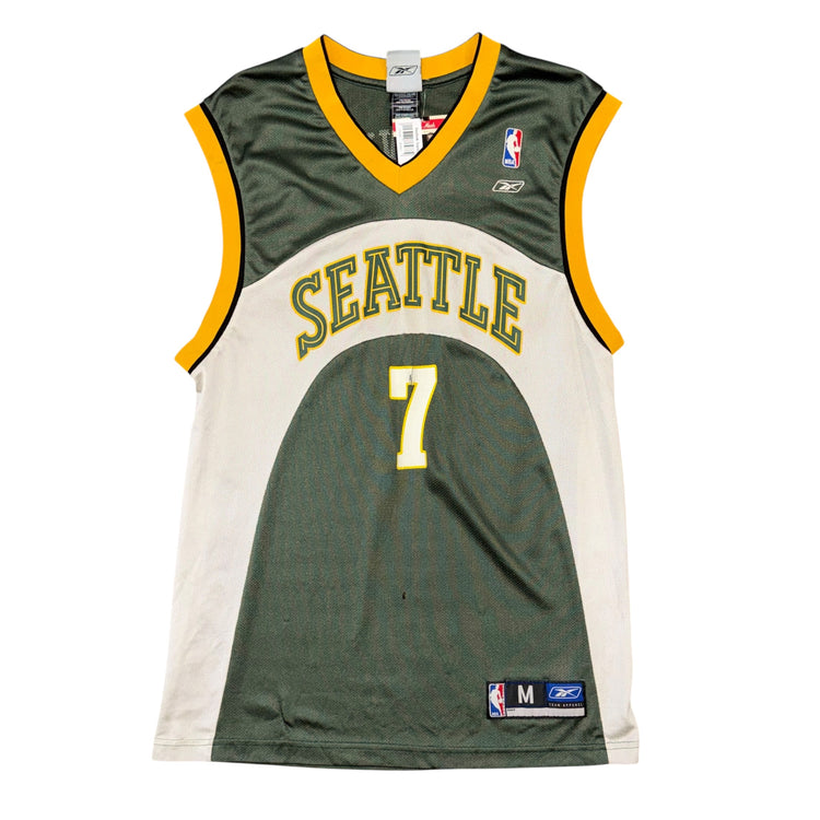 Reebok 00’s Seattle SuperSonics Rashaad Lewis Away Jersey Sz M