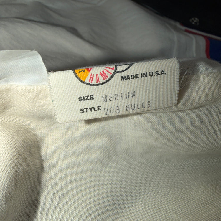 Jeff Hamilton Chicago Bulls Leather Jacket Sz M