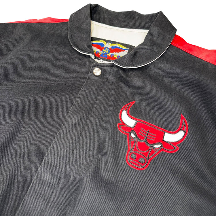 Jeff Hamilton Chicago Bulls Leather Jacket Sz M