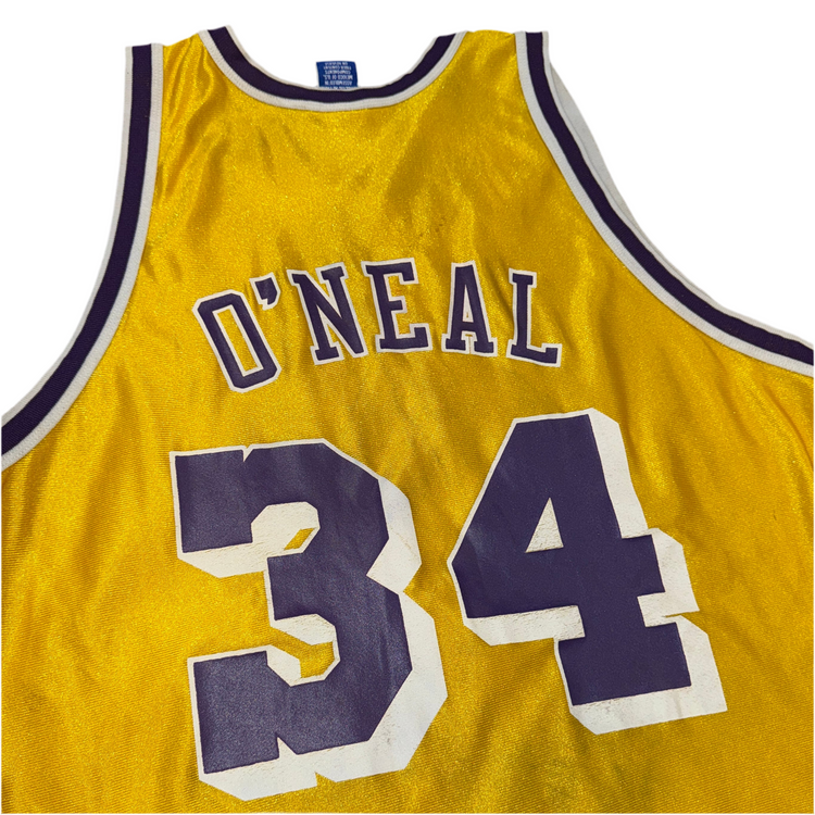 Champion Silk Los Angeles Shaquille O’Neal Jersey Sz XL