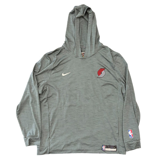 Nike Grey Portland Trail Blazers Dri-Fit Hoodie Sz XL
