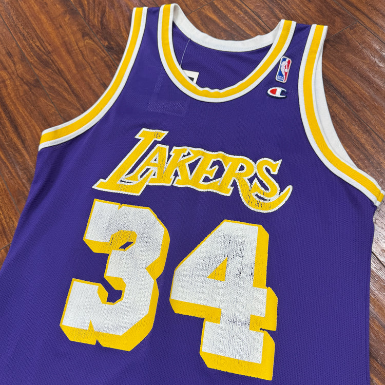 Champion 90’s Lakers Shaq Jersey Sz L