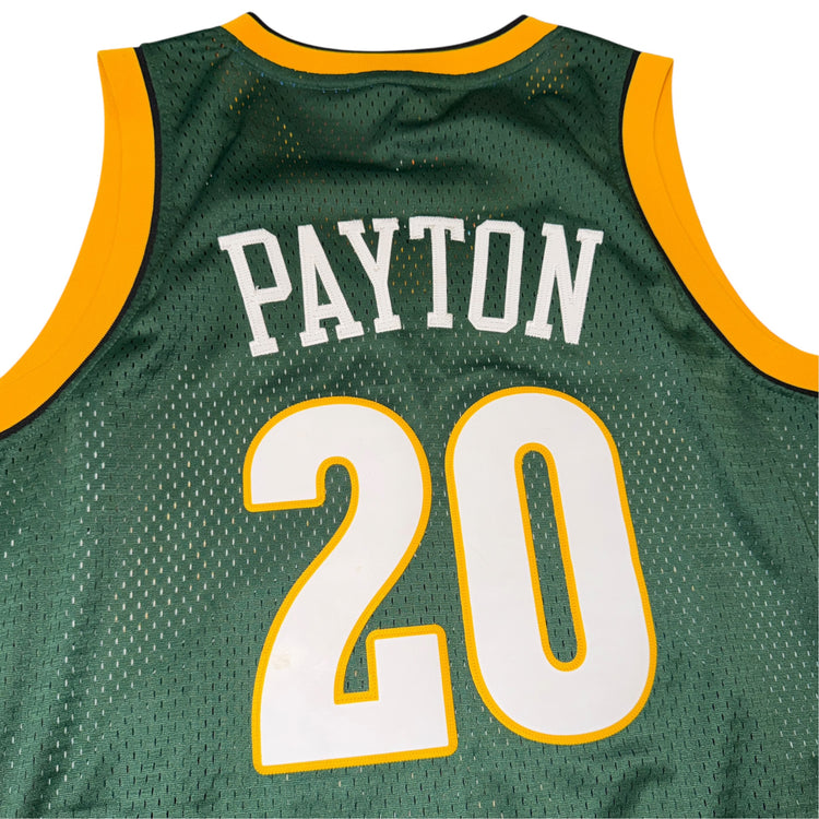 Adidas Hardwood Classic 2001-02 Seattle Supersonics Gary Payton Away Jersey Sz L