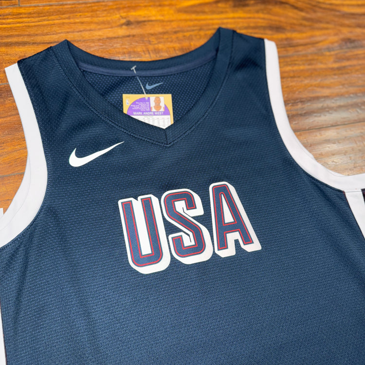 NWT SAMPLE Navy 2024 USA Jersey Sz L