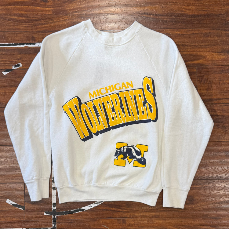 Screen Stars Michigan Wolverines Crew Sz YXL