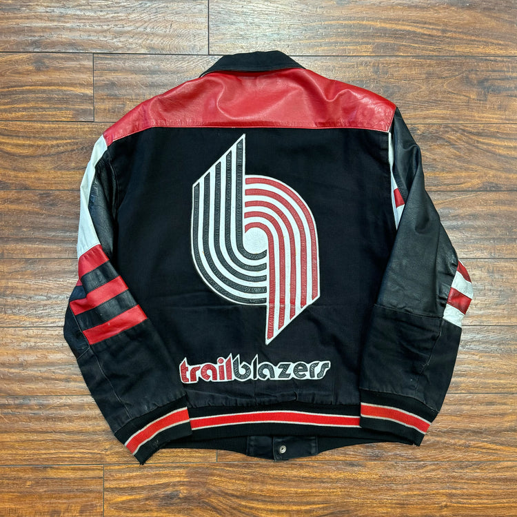 Jeff Hamilton 1991 Blazers Leather Jacket Sz S