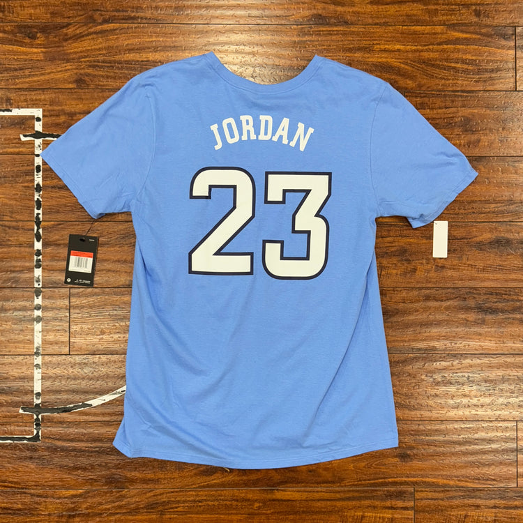 NWT Jordan Blue UNC Jersey Tee Sz L