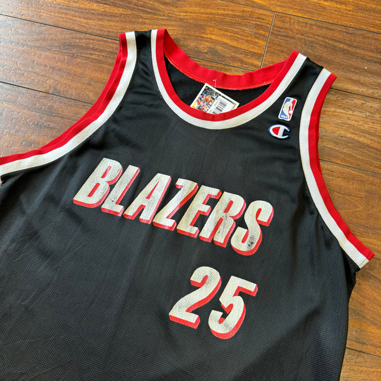 Champion 90's Blazers Jerome Kersey Jersey Sz L