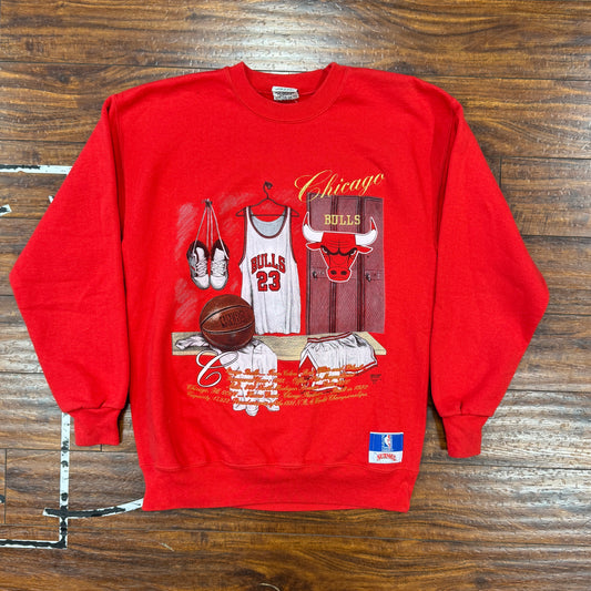 Nutmeg Bulls Locker Room Crew Sz L