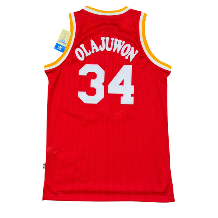 NWT Adidas Hardwood Classics 1994-95 Houston Rockets Hakeem Olajuwan Away Jersey
