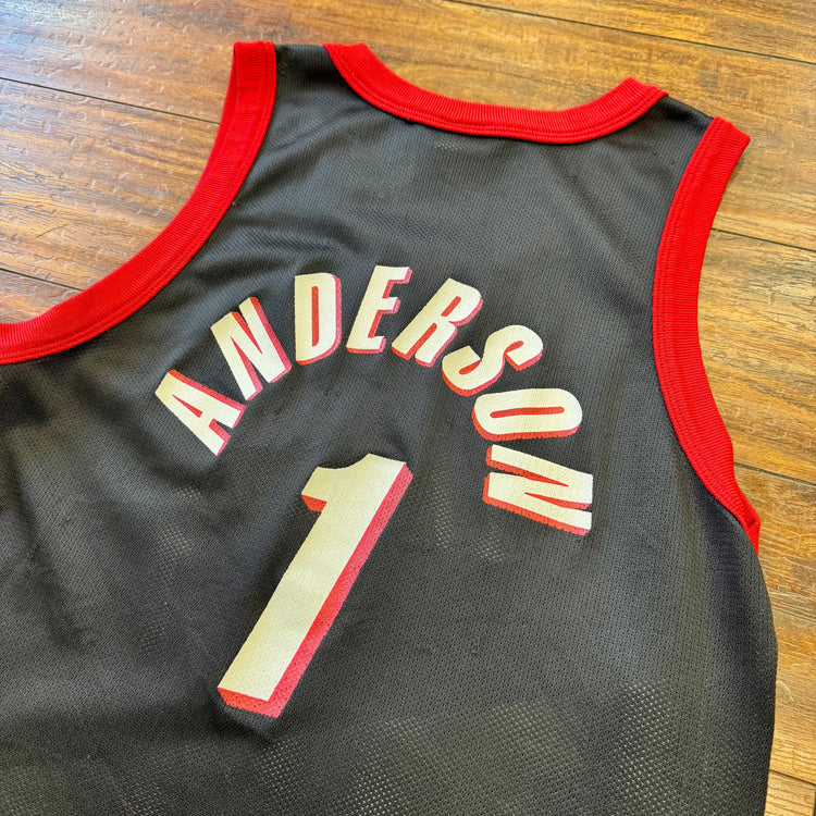 Champion 2002 Blazers Derek Anderson Jersey Youth M