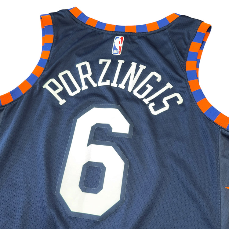 Nike Swingman 2018-19 City Edition New York Knicks Kristaps Porzingis Jersey Sz L