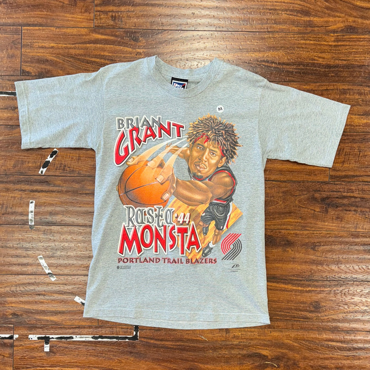 Pro Player Portland Trail Blazers Brian Grant Rasta Monster Tee Sz M