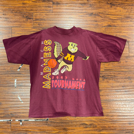 1997 March Madness Minnesota Golden Gophers Tee Sz 2X