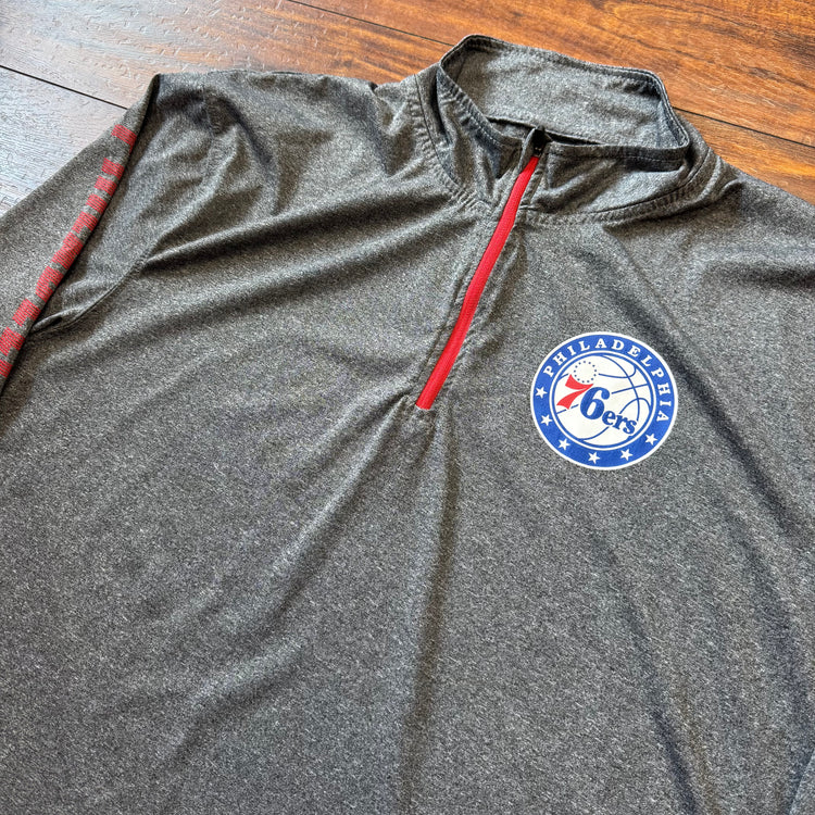 UNK Phila 76ers 1/4 Zip Sz XL