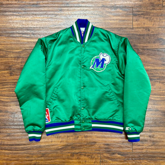 Starter 90’s Dallas Mavericks Satin Jacket Sz M