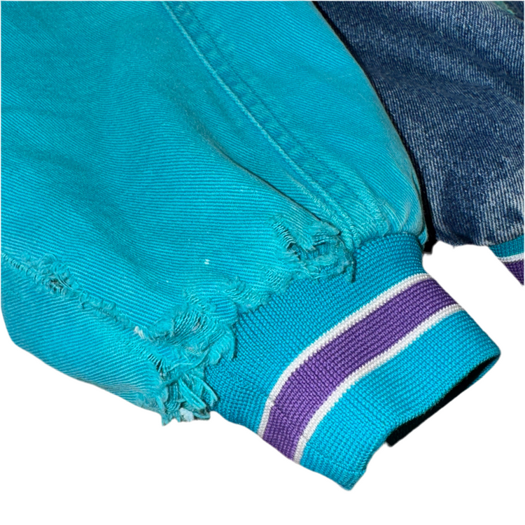 90’s Starter Charlotte Hornets Denim Jacket Sz M