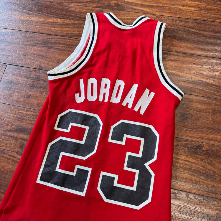 Sand-Knit 80's Bulls Michael Jordan Jersey Sz S