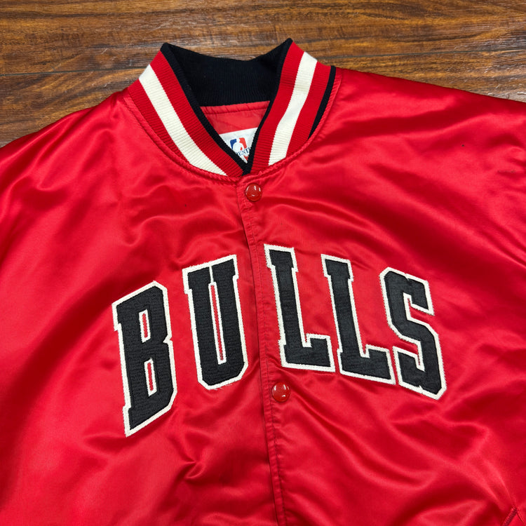 Starter Satin Chicago Bulls Jacket Sz XL