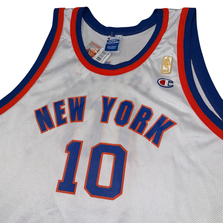 Champion 90’s NBA 50th Anniversary New York Knicks Walt Frazier Home Jersey Sz XL