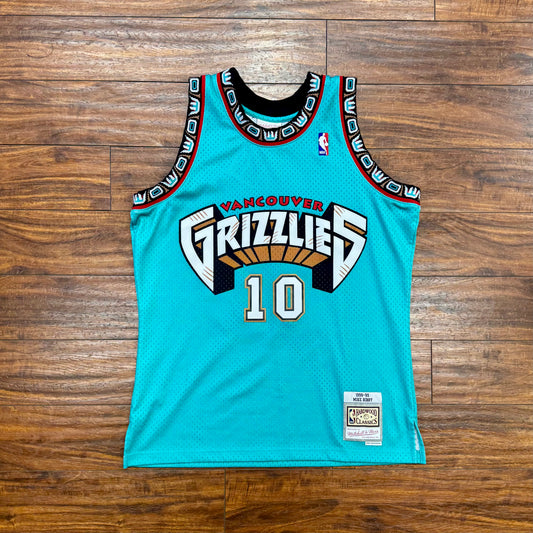 Mitchell & Ness Mike Bibby Vancouver Grizzlies Jersey Sz L