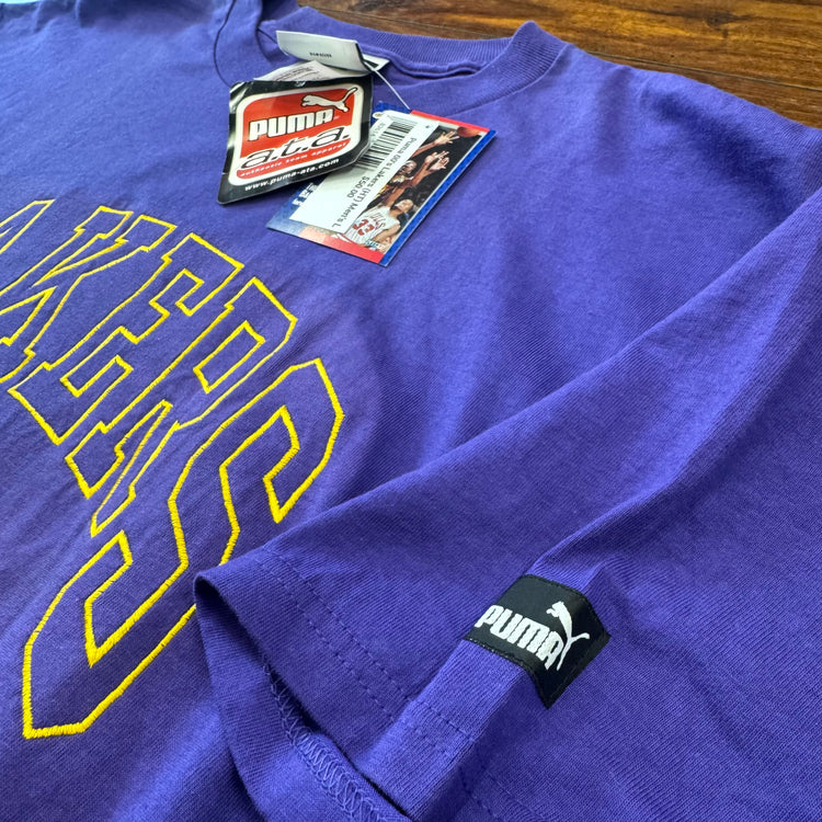 NWT Puma 00's Lakers Tee Sz L