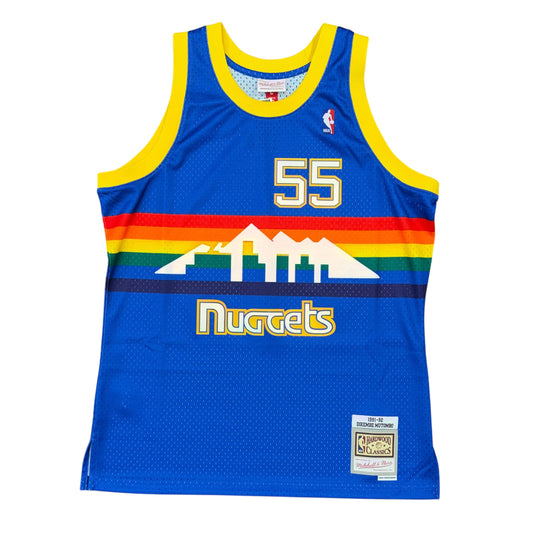 Mitchell & Ness Denver Dikembe Mutombo Jersey Sz L