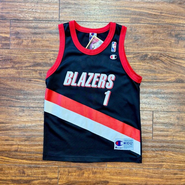 Champion 2002 Blazers Derek Anderson Jersey Youth M