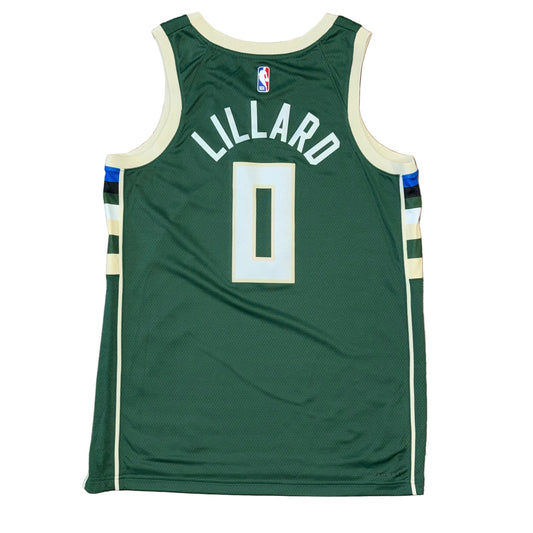 Nike Milwaukee Bucks Damian Lillard Jersey Sz L