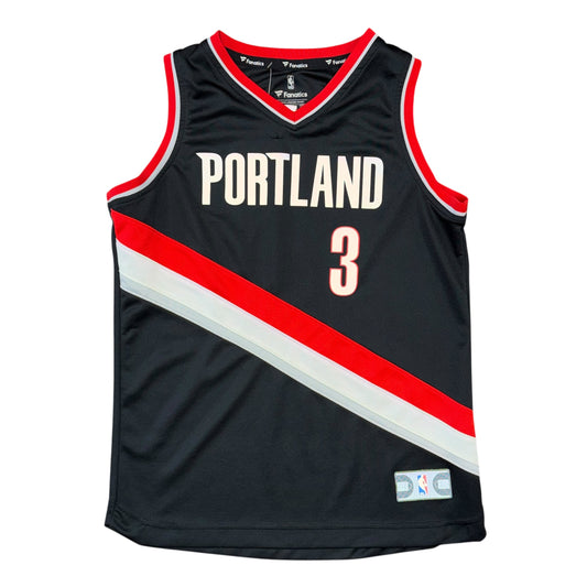 Fanatics Portland Trail Blazers CJ McCollum Jersey Sz YM