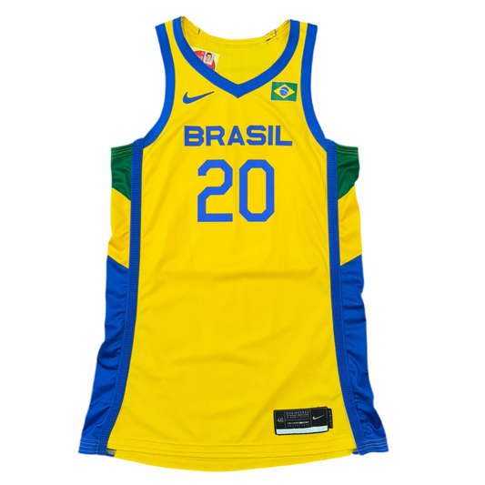 Nike 2020 Olympics Brazil Team Issued SAMPLE Jersey Sz L + 4”
